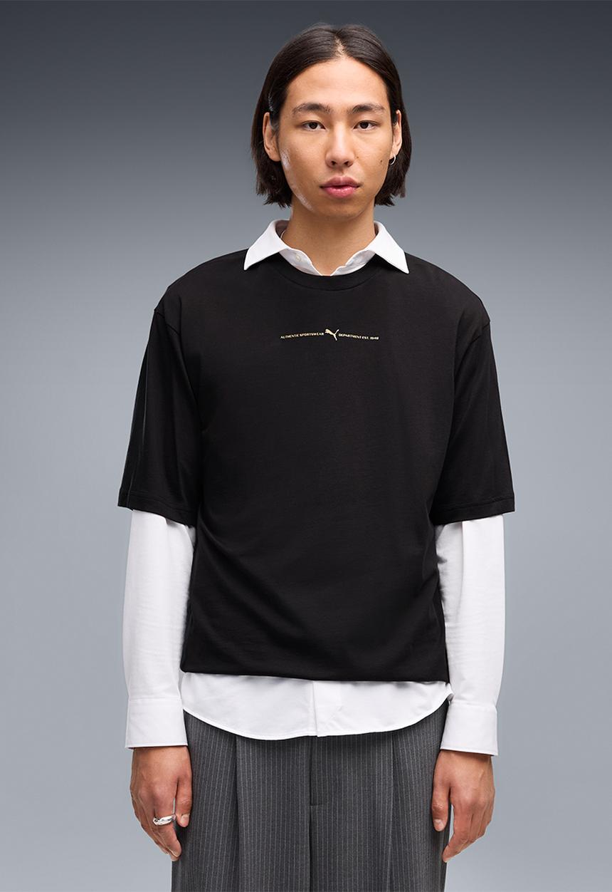 PUMA - Graphics Boxy Foil Tee - Black