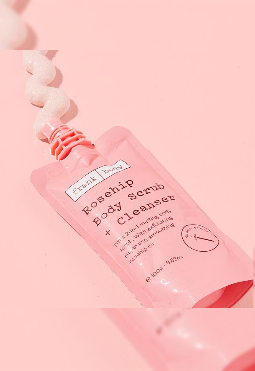 Frank Body - Rosehip Body Scrub + Cleanser - 100g