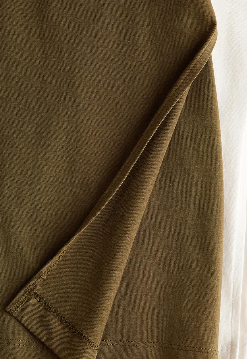 H&M - Mama before & after 2-pack nursing tops - khaki green/cream
