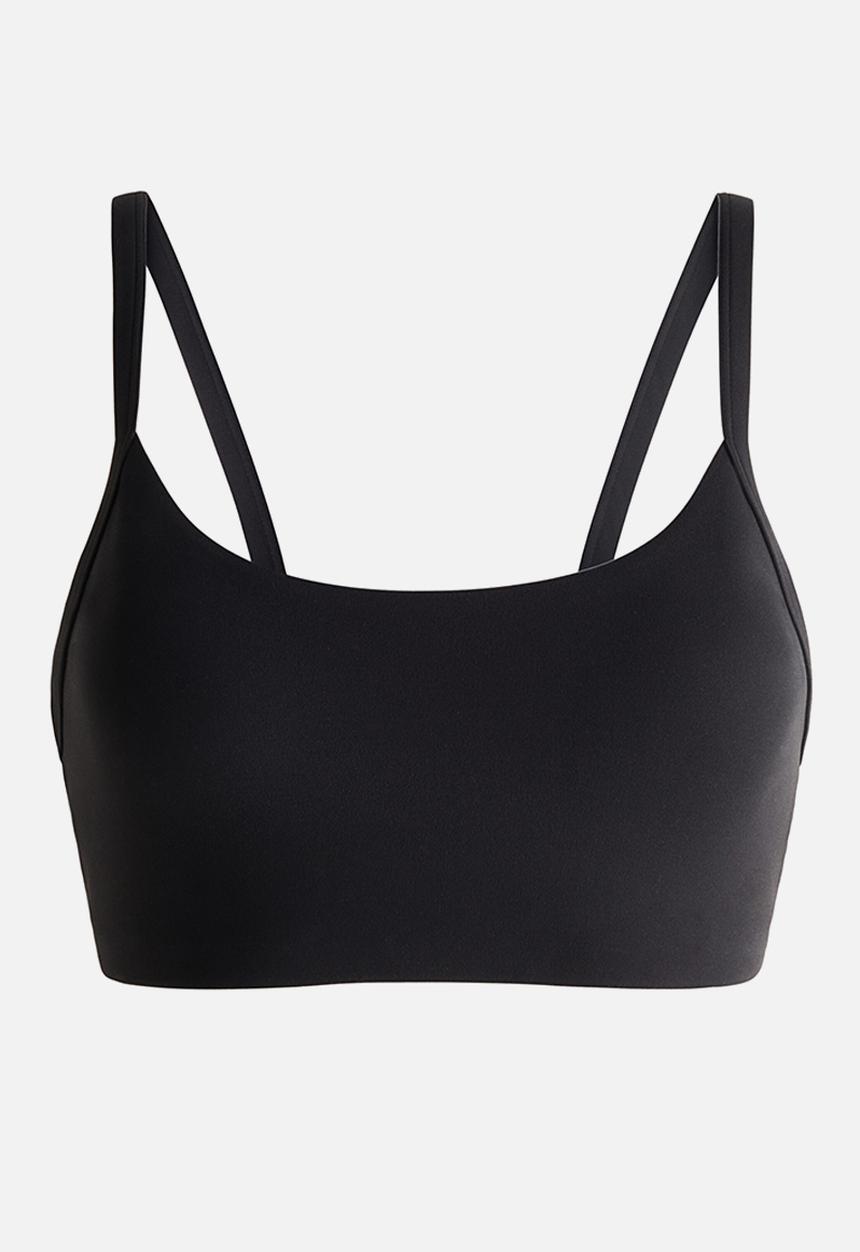 H&M - Medium support sports bra with softmove. - black