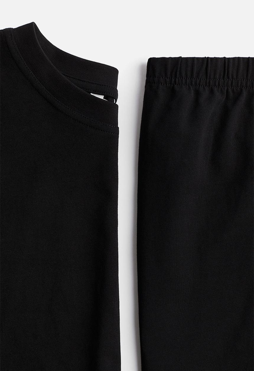 H&M - Mama 2-piece top and skirt set - black