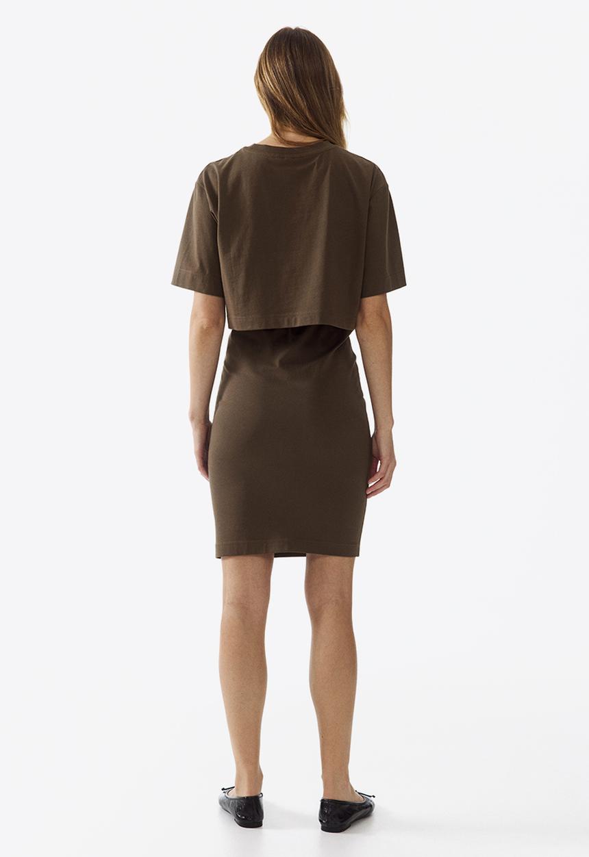 H&M - Mama 2-piece top and skirt set - dark mole