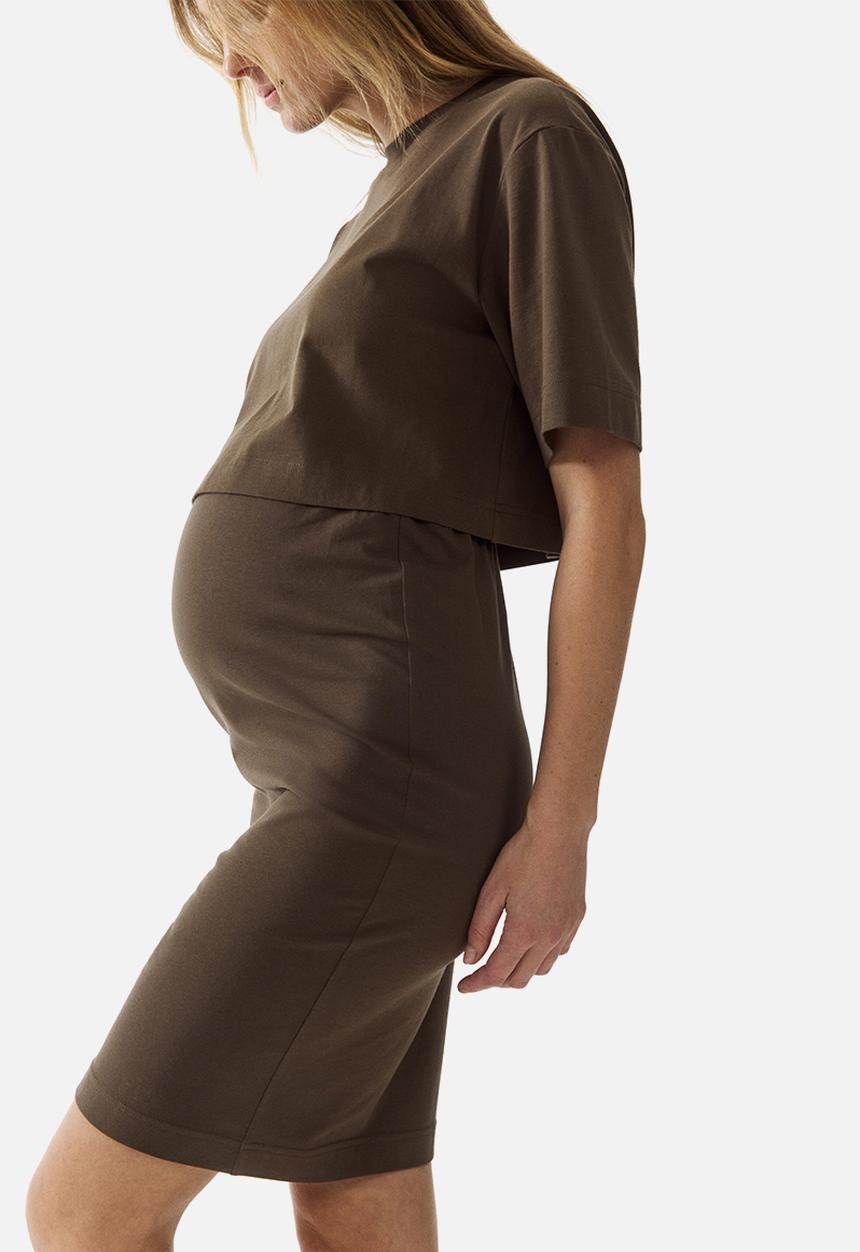 H&M - Mama 2-piece top and skirt set - dark mole