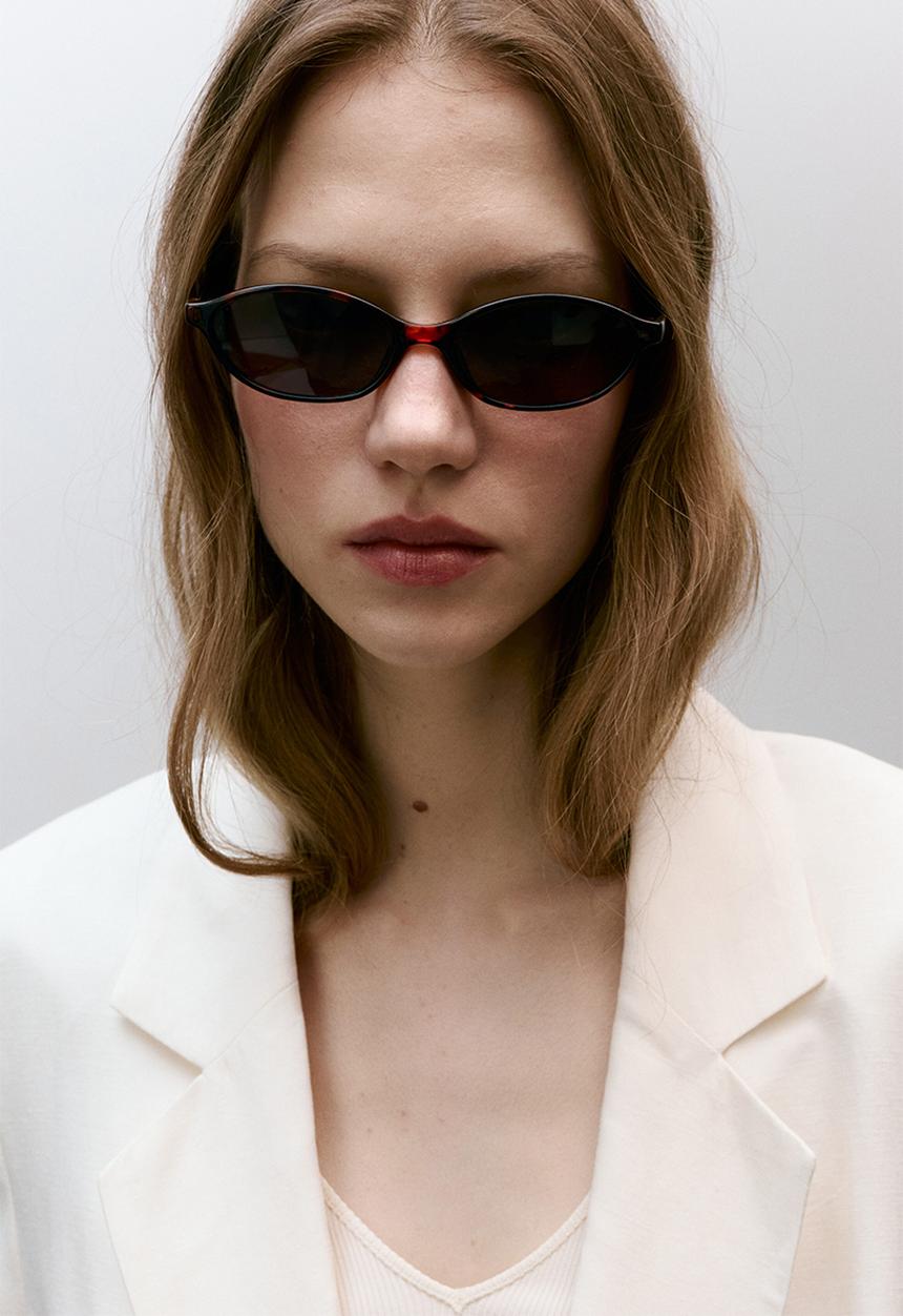 H&M - Oval sunglasses - brown/tortoiseshell pattern