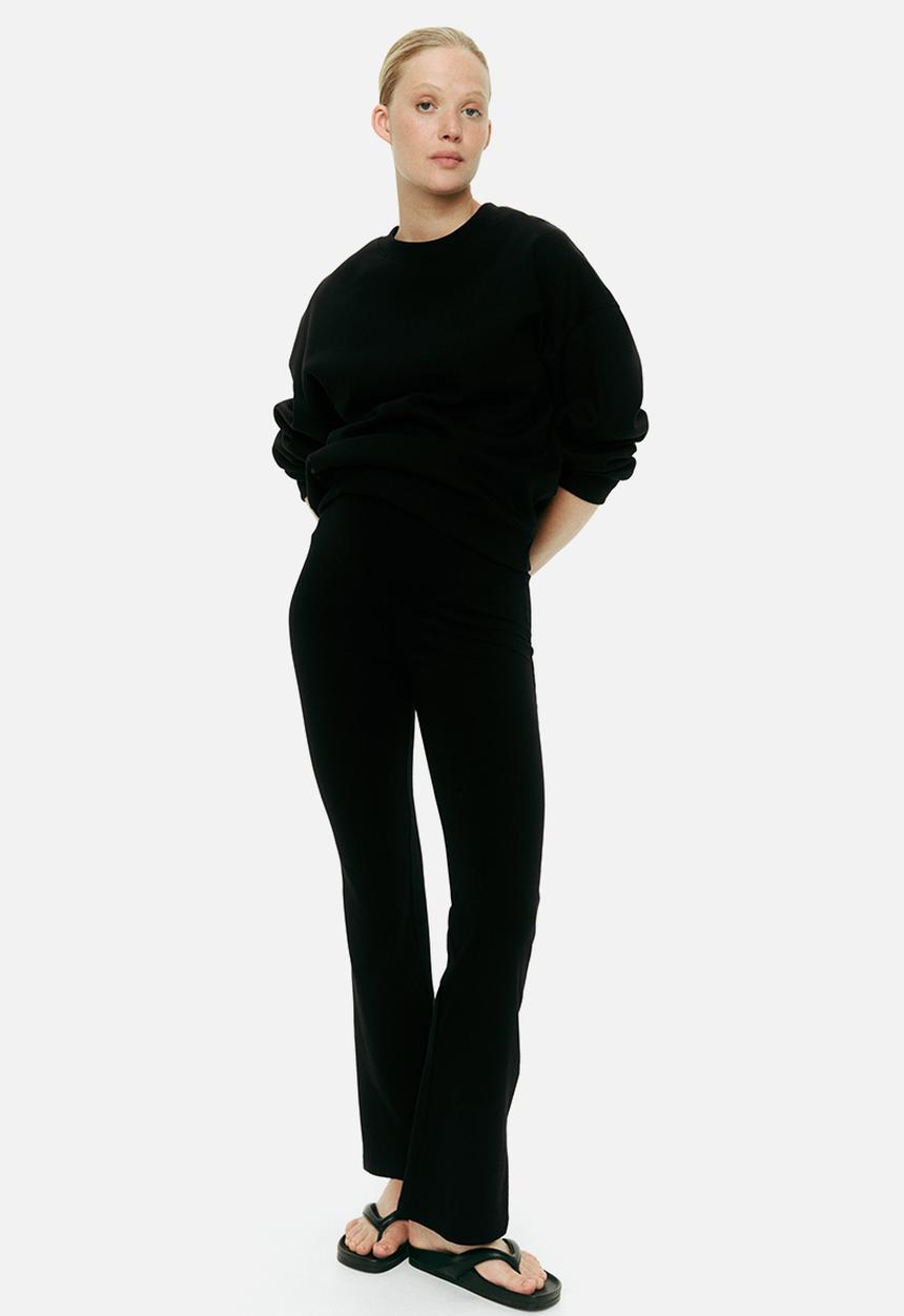 H&M - Mama before & after flared trousers - black