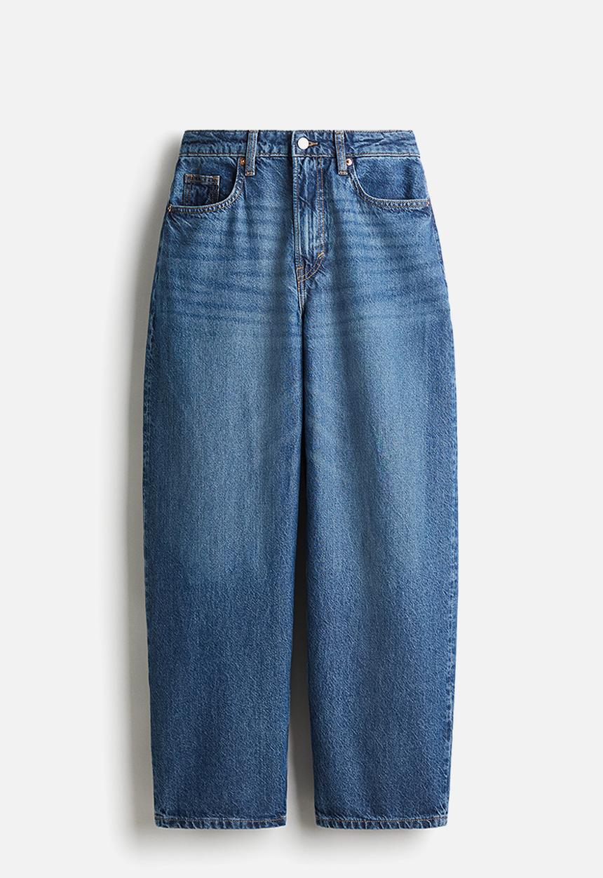 H&M - Baggy high jeans - denim blue