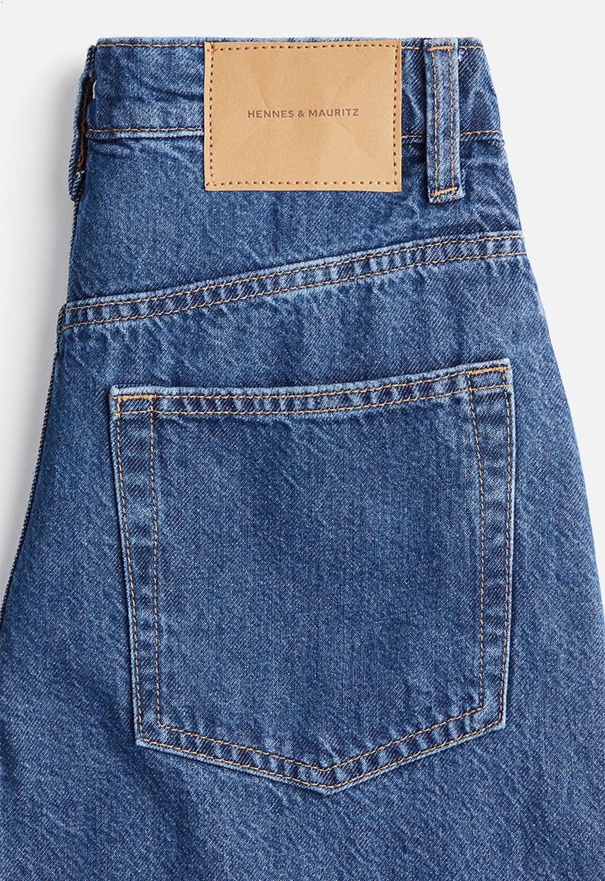 H&M - Baggy high jeans - denim blue