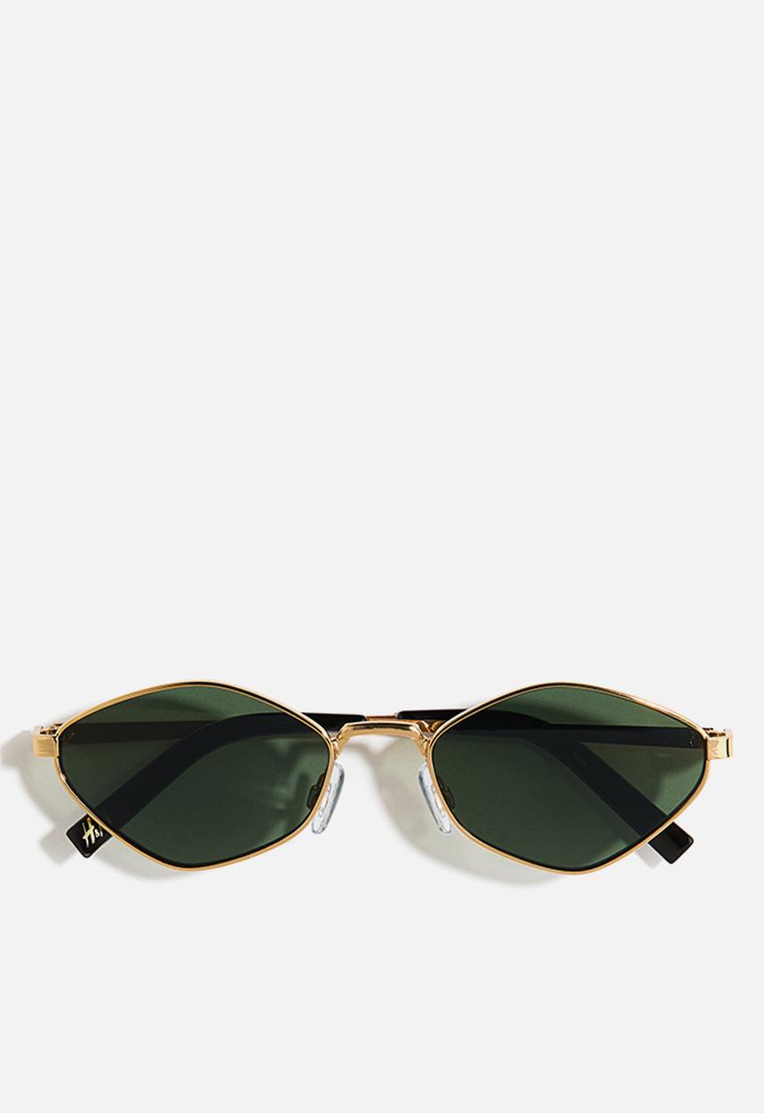 H&M - Oval sunglasses - gold-coloured/black