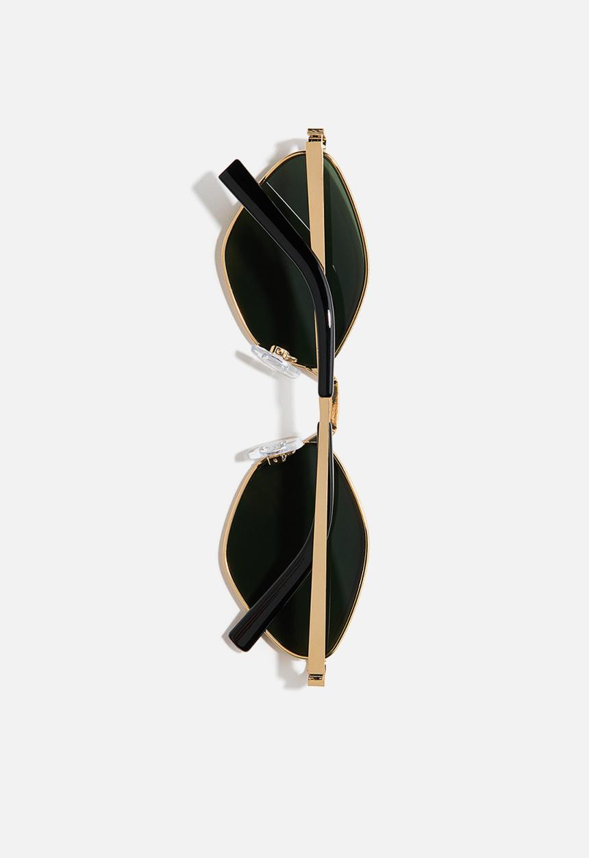 H&M - Oval sunglasses - gold-coloured/black