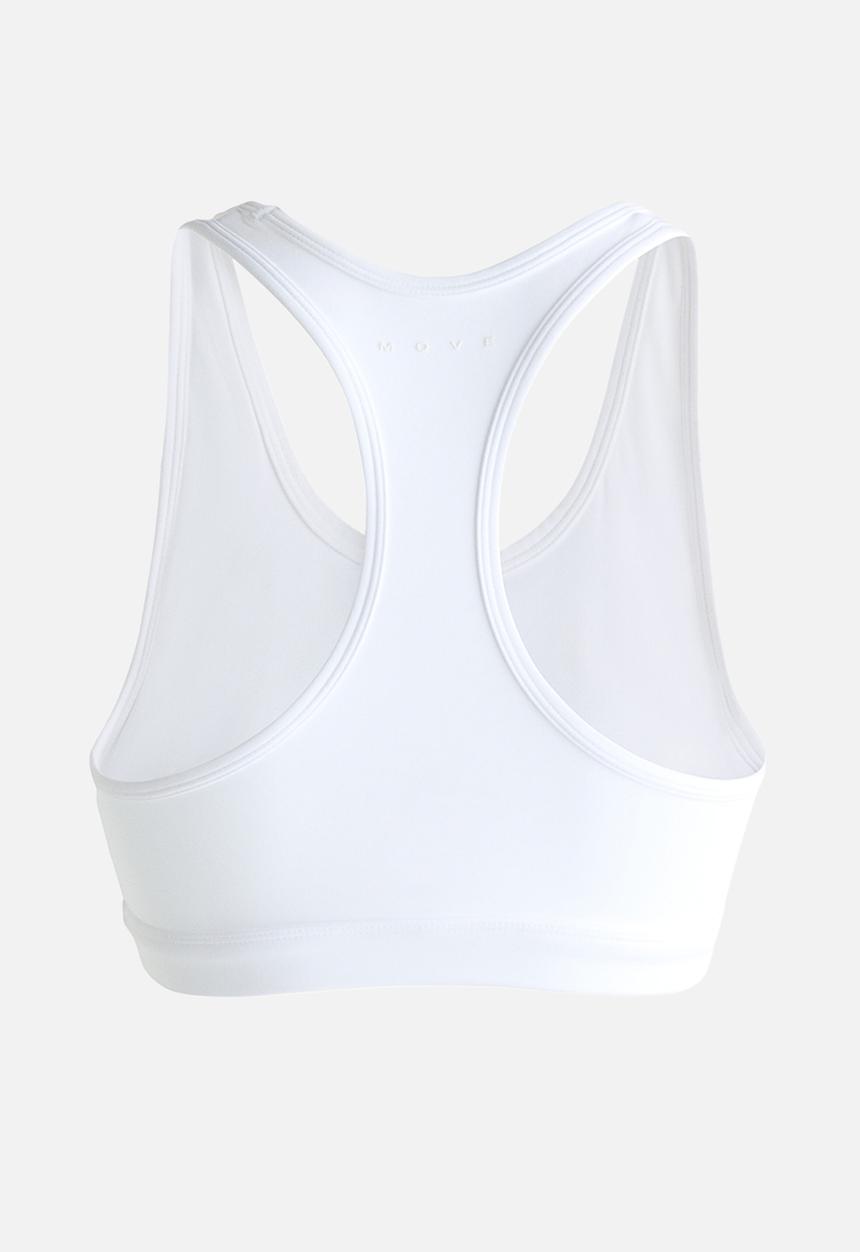 H&M - Medium support sports bra with softmove™ - white