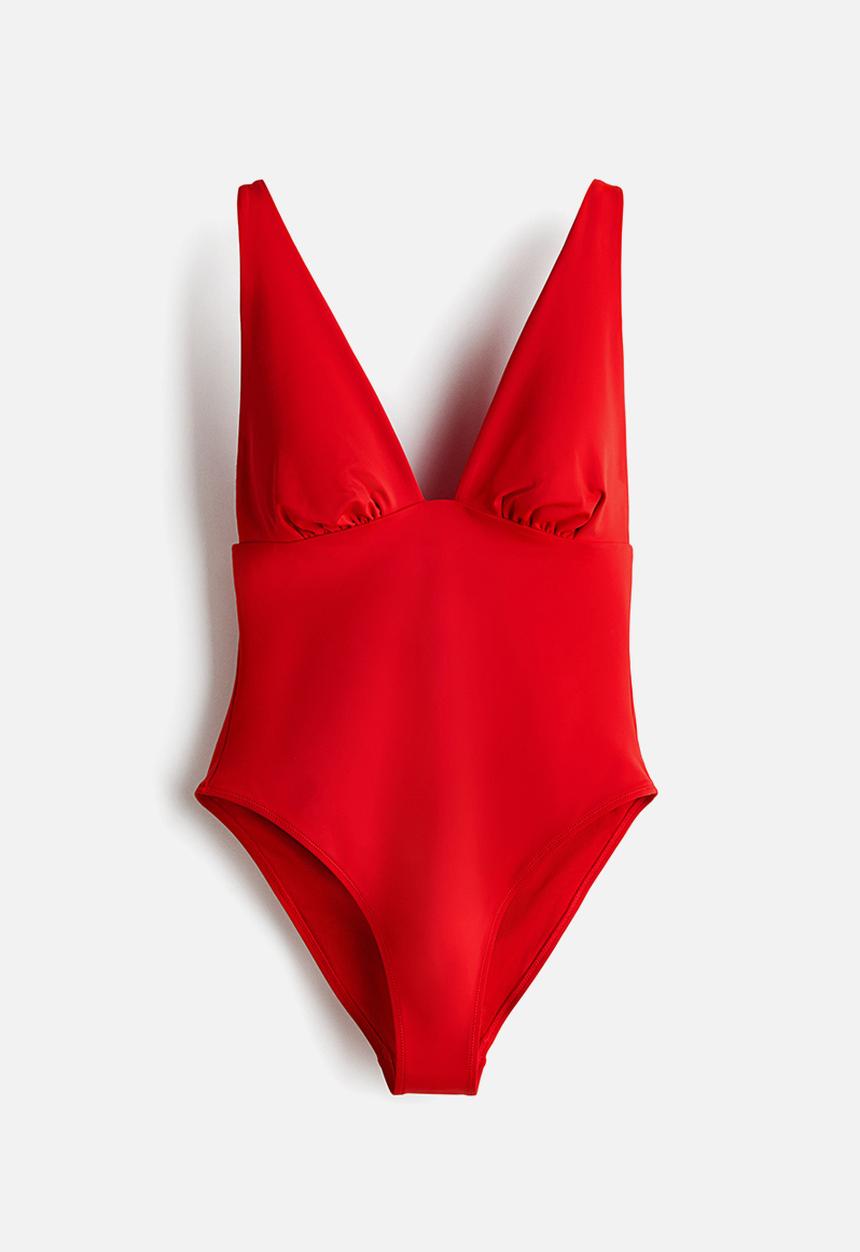 H&M - Padded-cup swimsuit - red