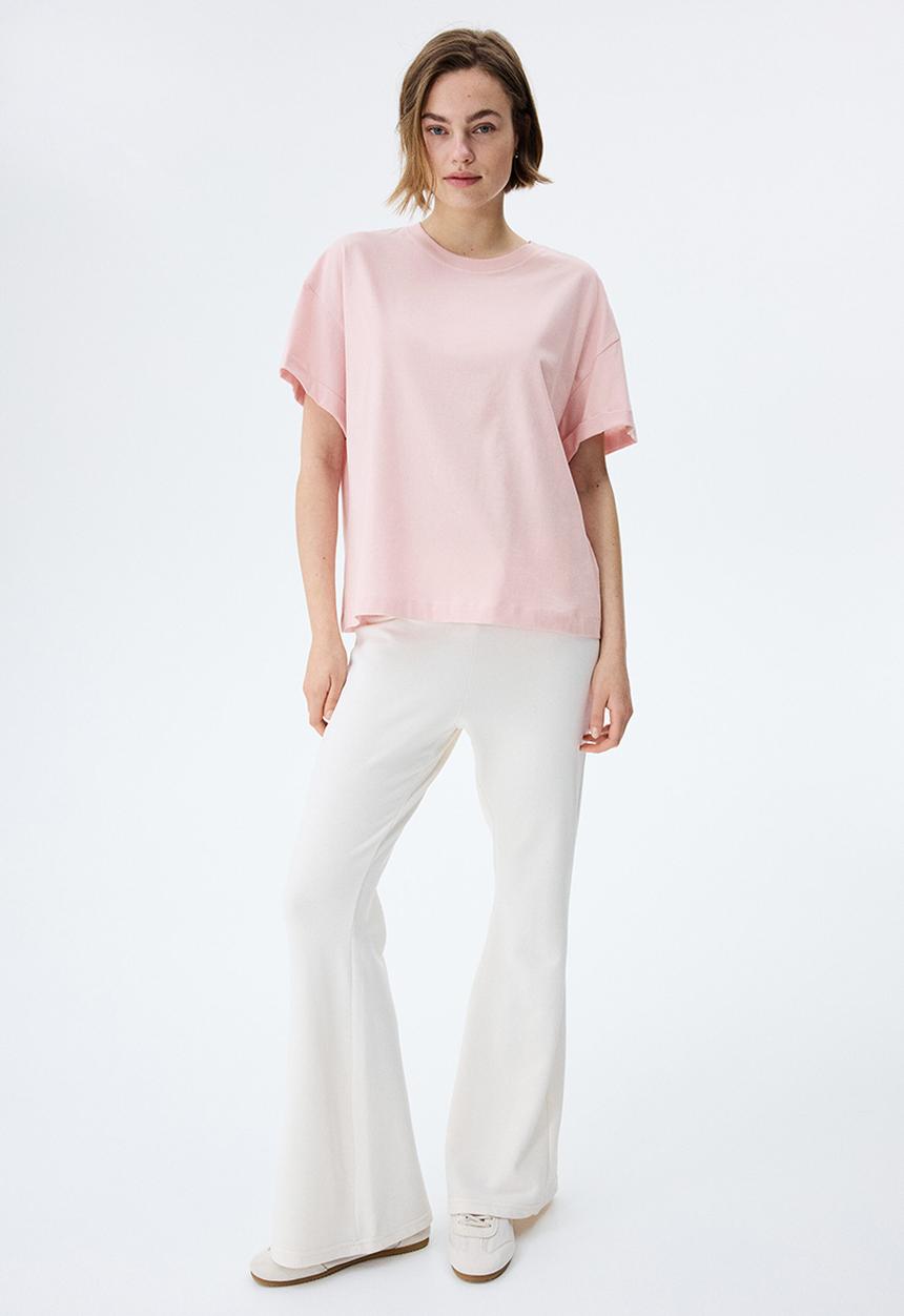 H&M - Loose-fit cotton t-shirt - pale pink