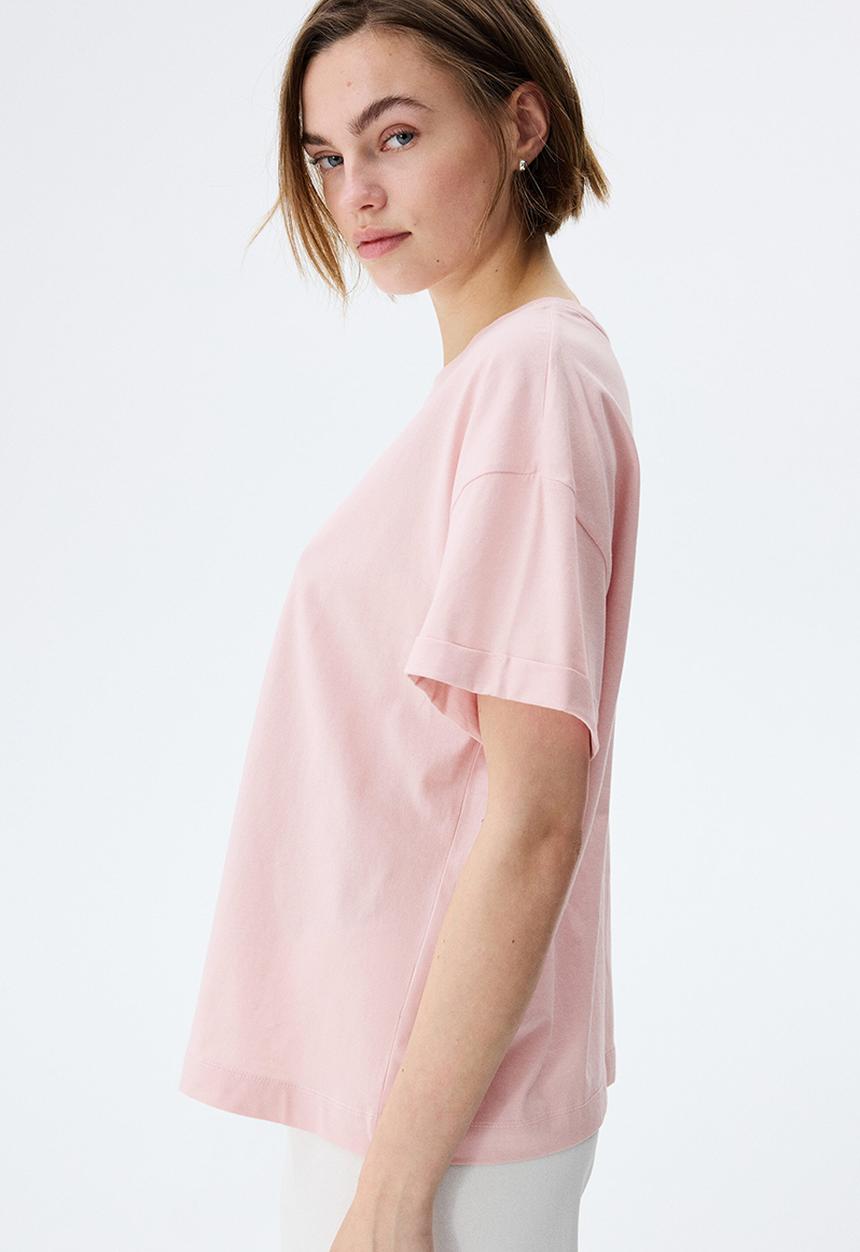H&M - Loose-fit cotton t-shirt - pale pink