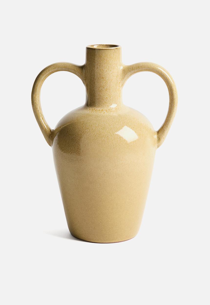 H&M - Large terracotta vase - beige