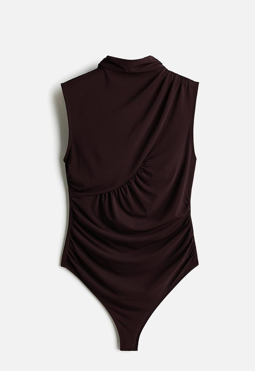 H&M - Draped thong body - dark brown