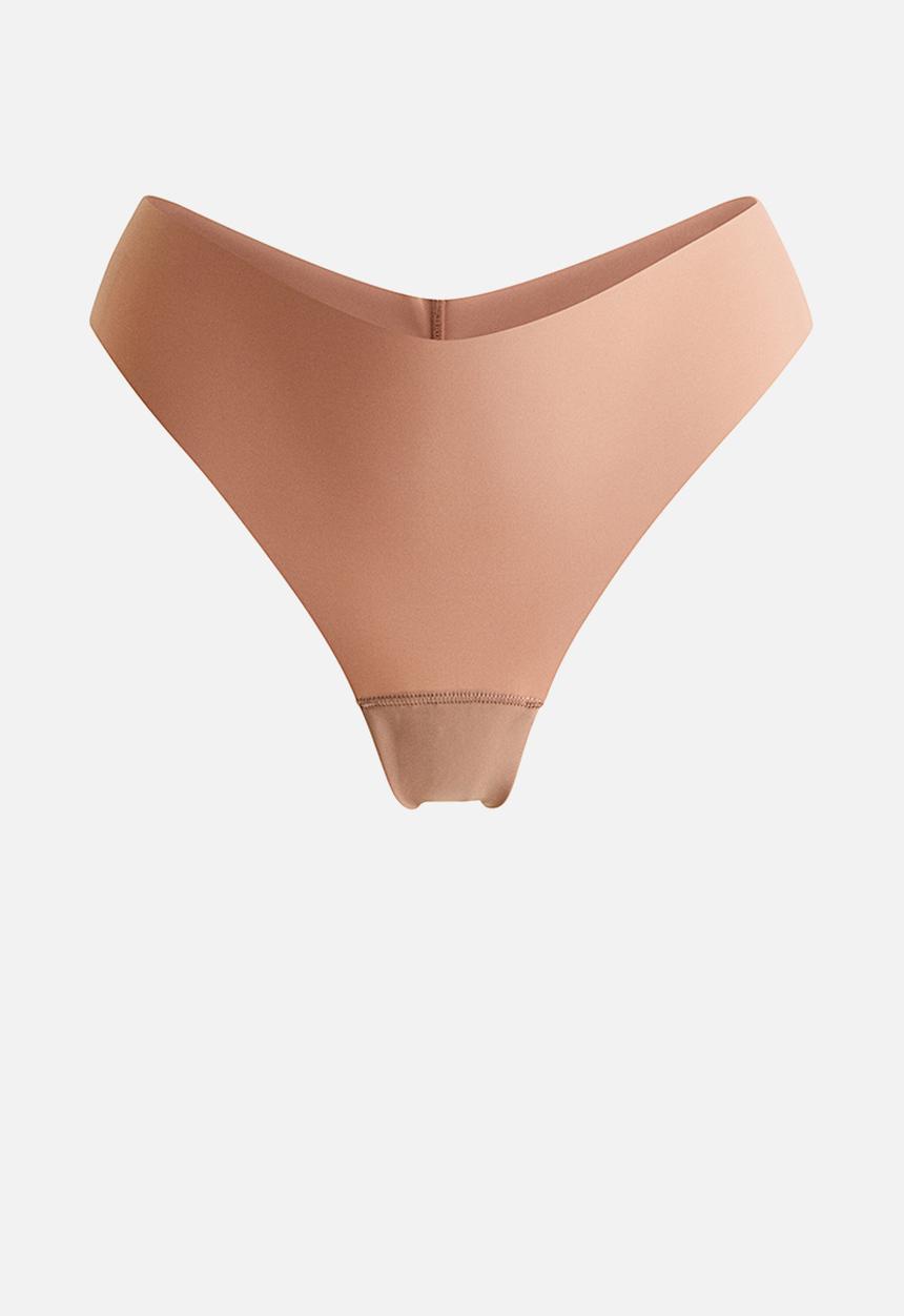 H&M - 3-pack invisible brazilian briefs - dark beige