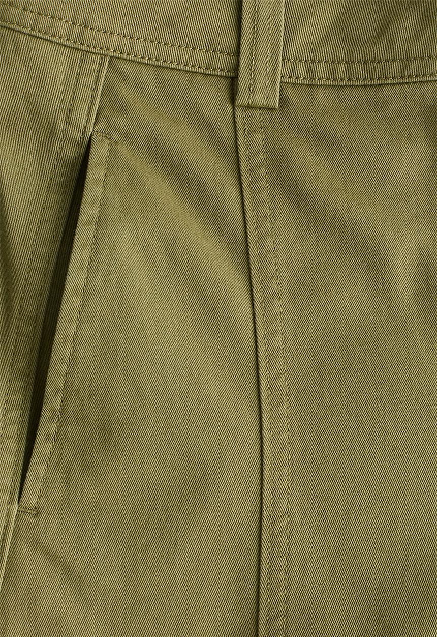 H&M - Barrel-leg cargo trousers - khaki green