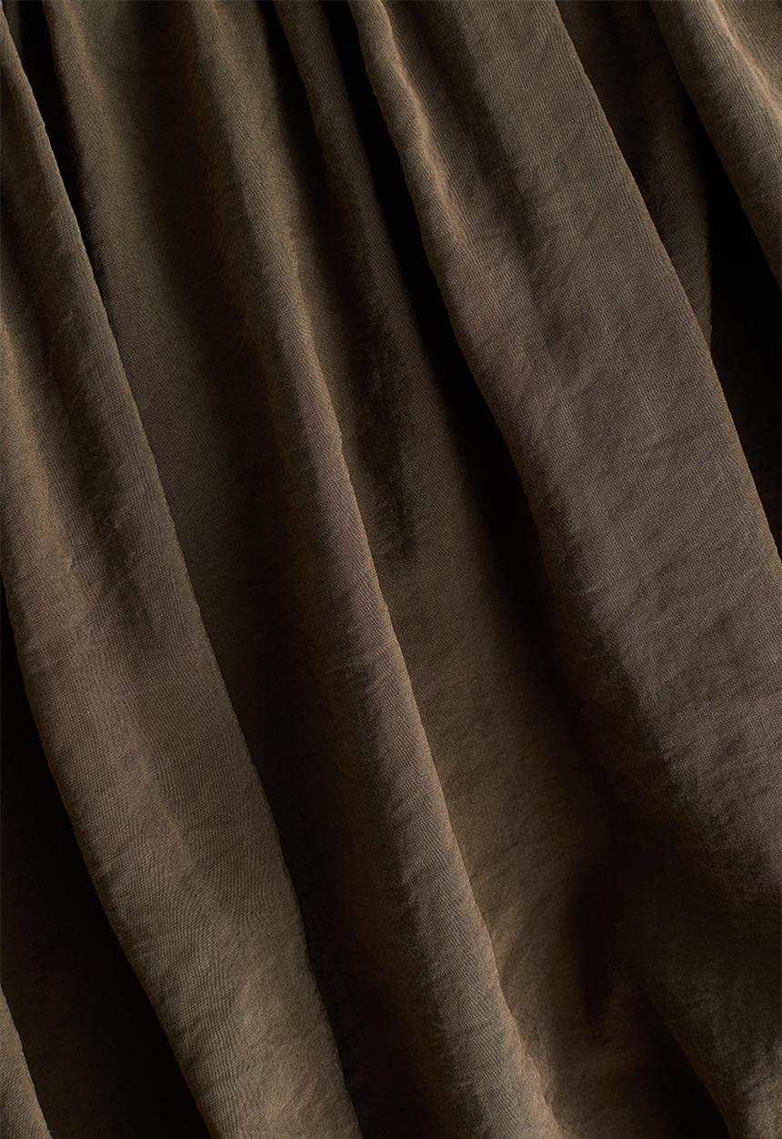 H&M - Cold-shoulder blouse - dark khaki green