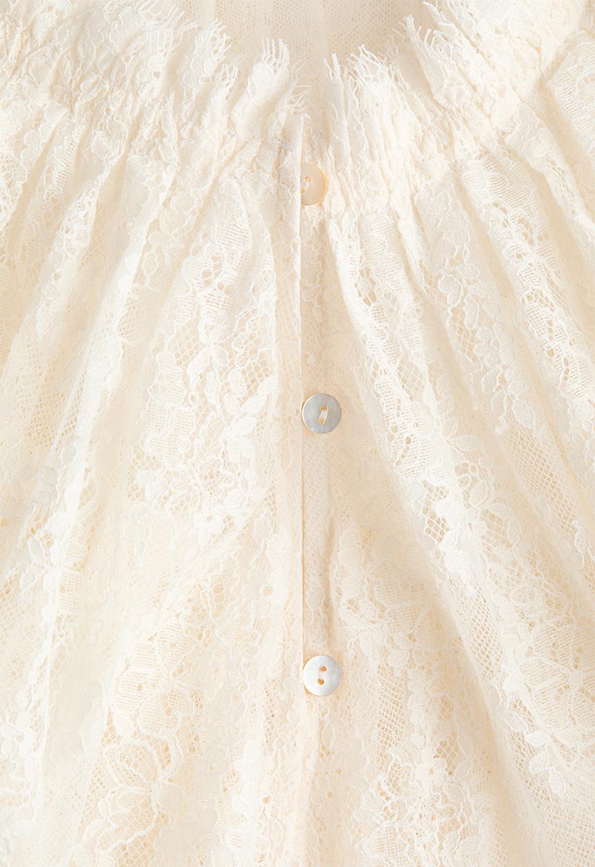 H&M - Lace top - white
