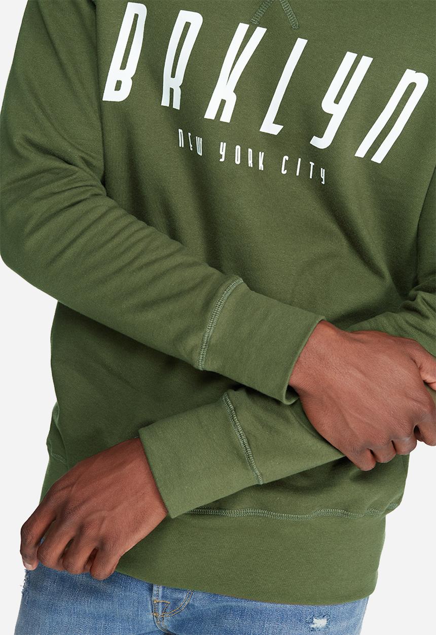 basicthread - Graphic pullover crew sweat