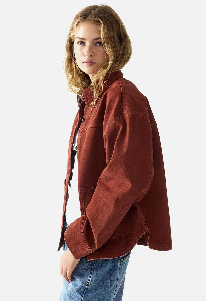 H&M - Twill shacket - rust brown
