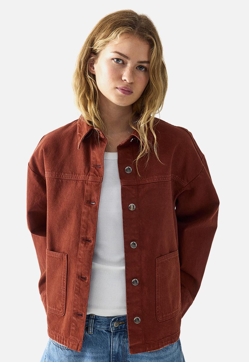 H&M - Twill shacket - rust brown