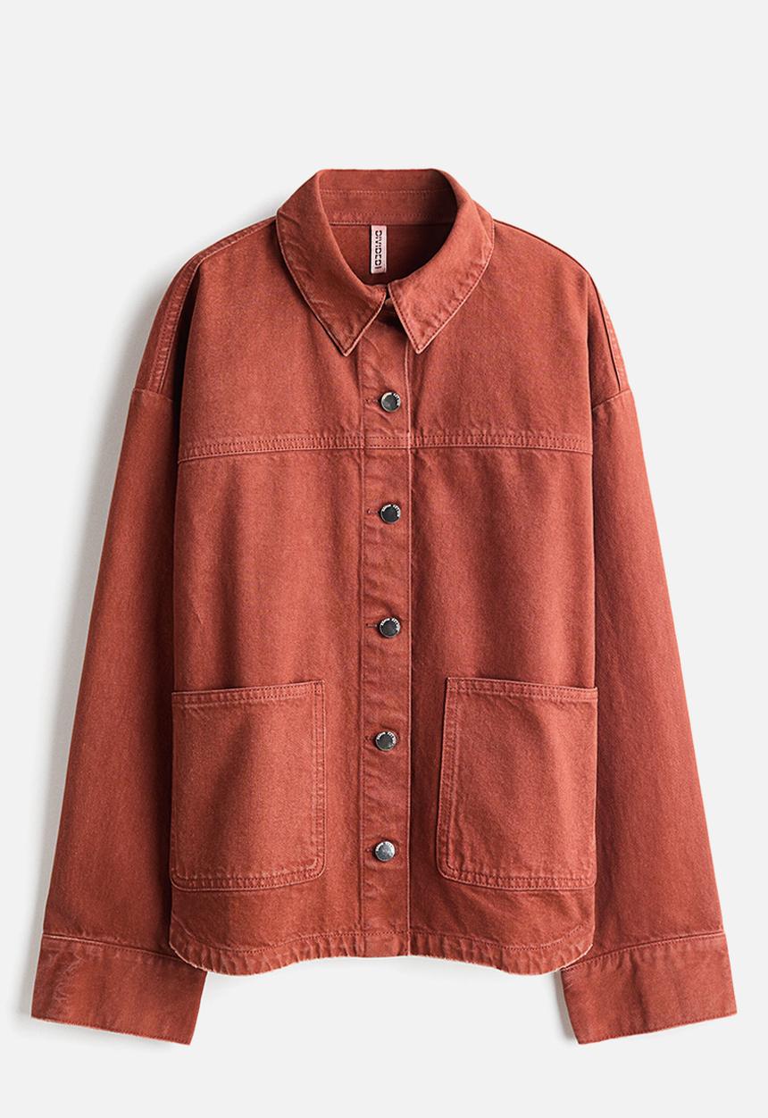 H&M - Twill shacket - rust brown