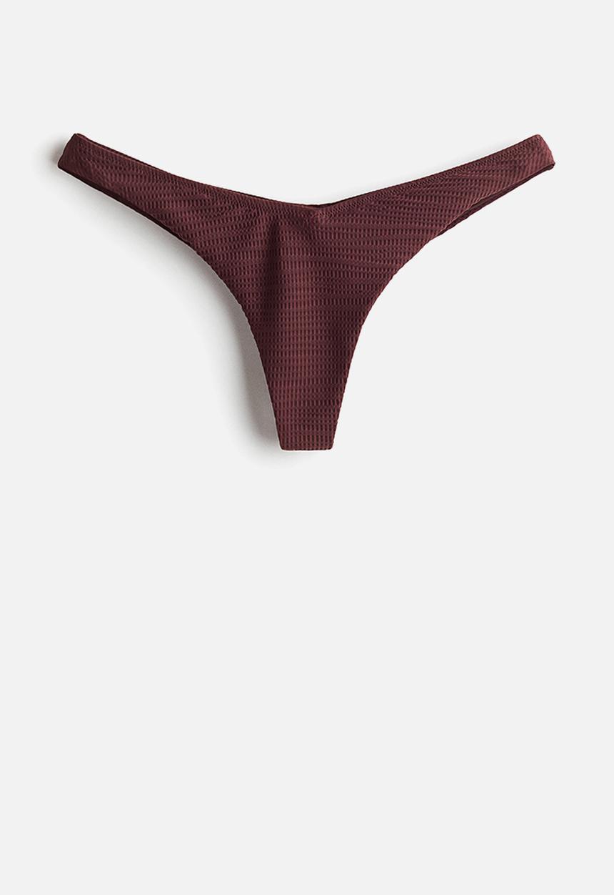 H&M - Thong bikini bottoms - dark brown