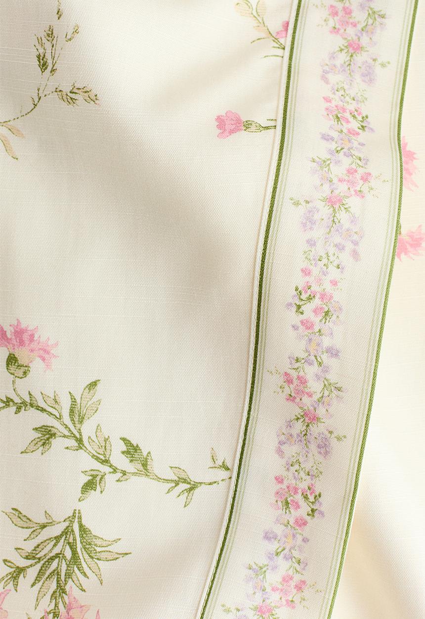 H&M - Lyocell-blend wrap skirt - white/floral