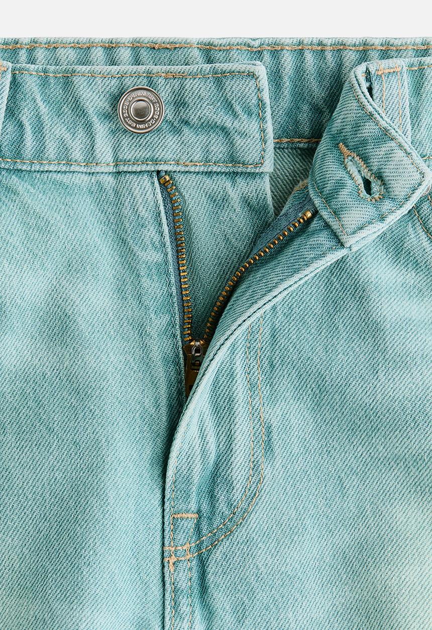 H&M - Frayed denim shorts - light denim blue