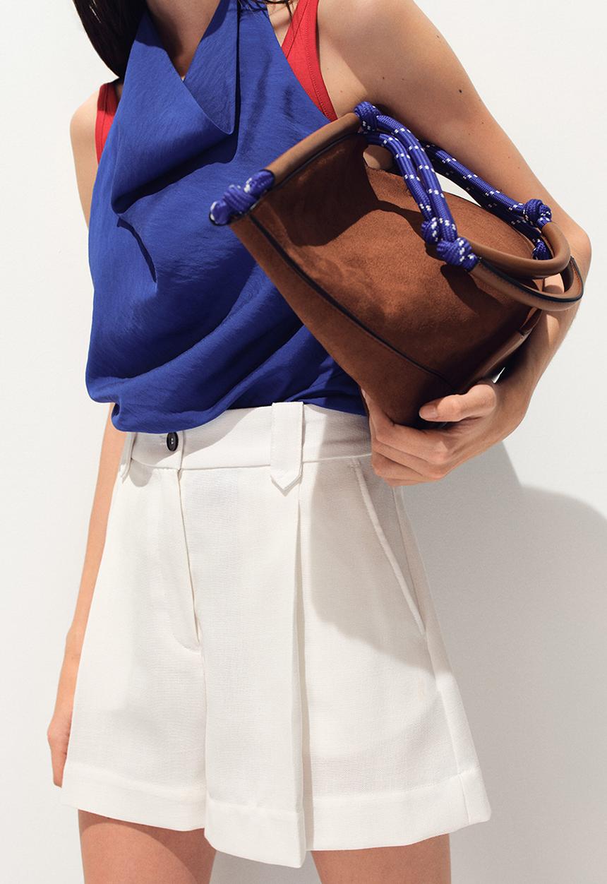 H&M - Pleat-front shorts - white
