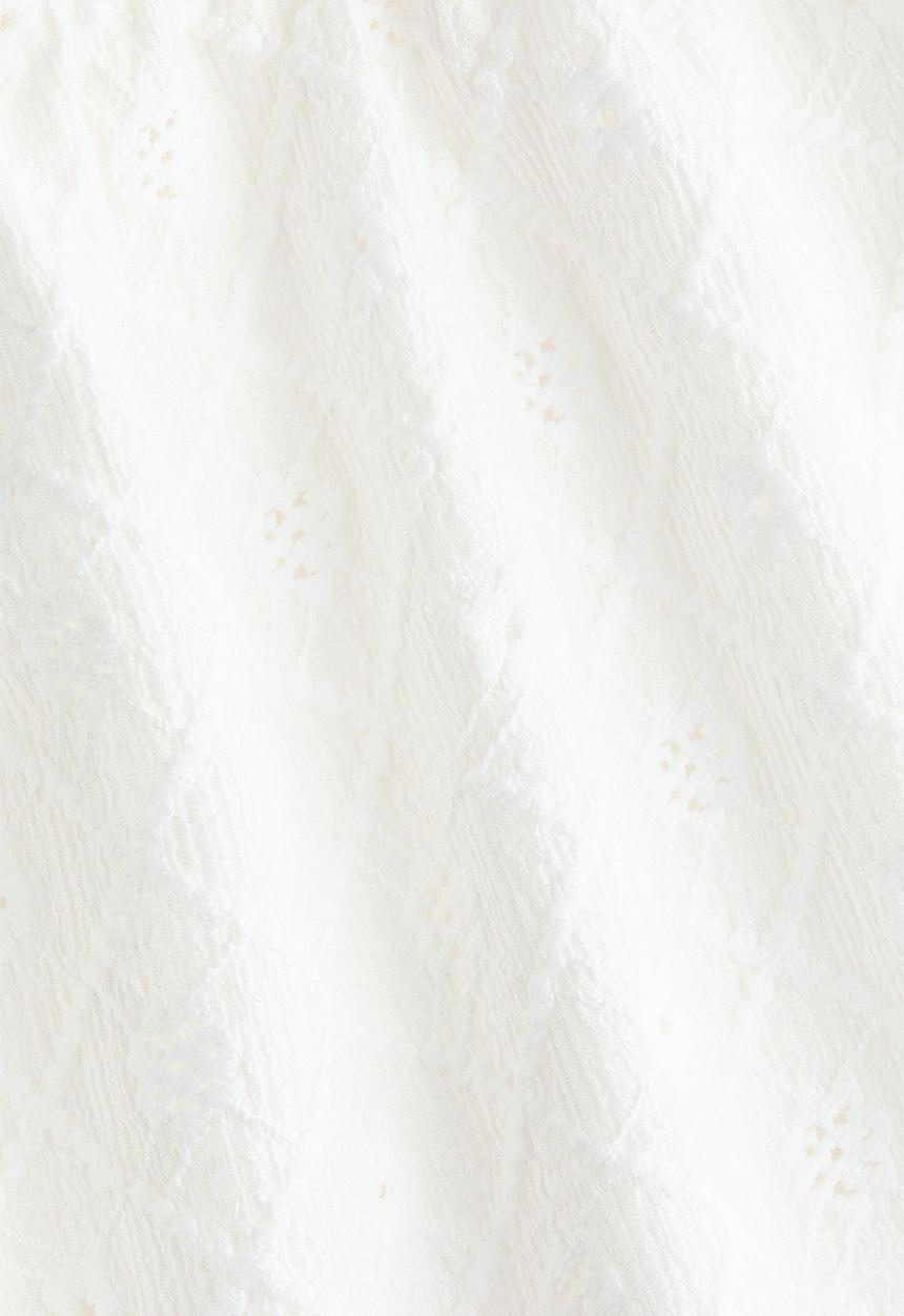 H&M - Pointelle jersey blouse - white