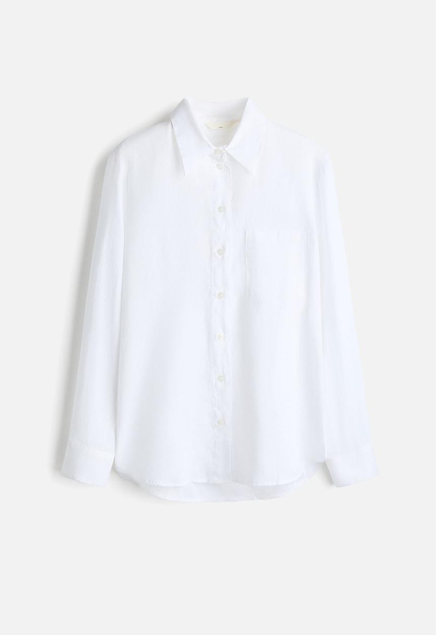 H&M - Linen shirt - white