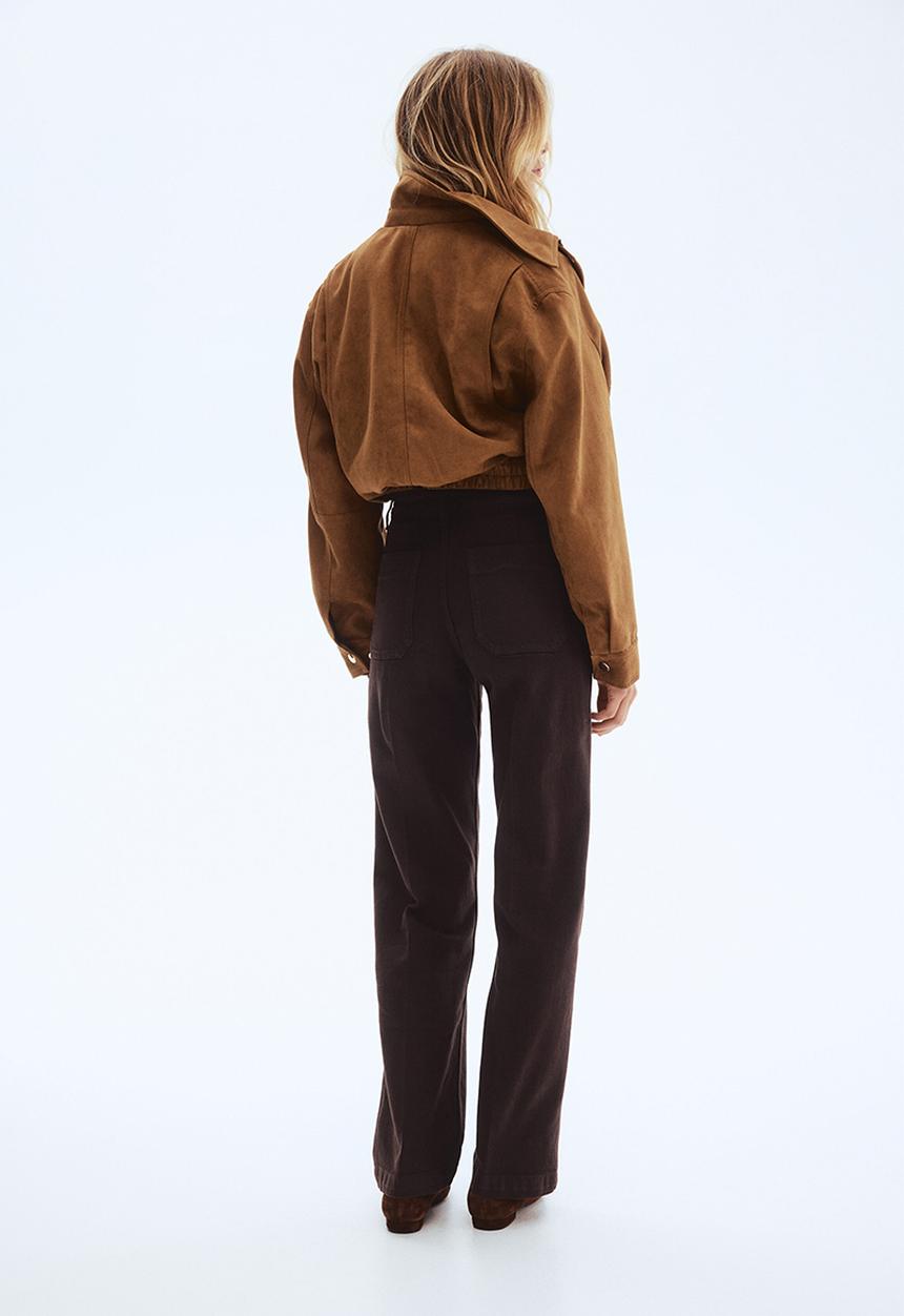 H&M - Wide high jeans - dark brown