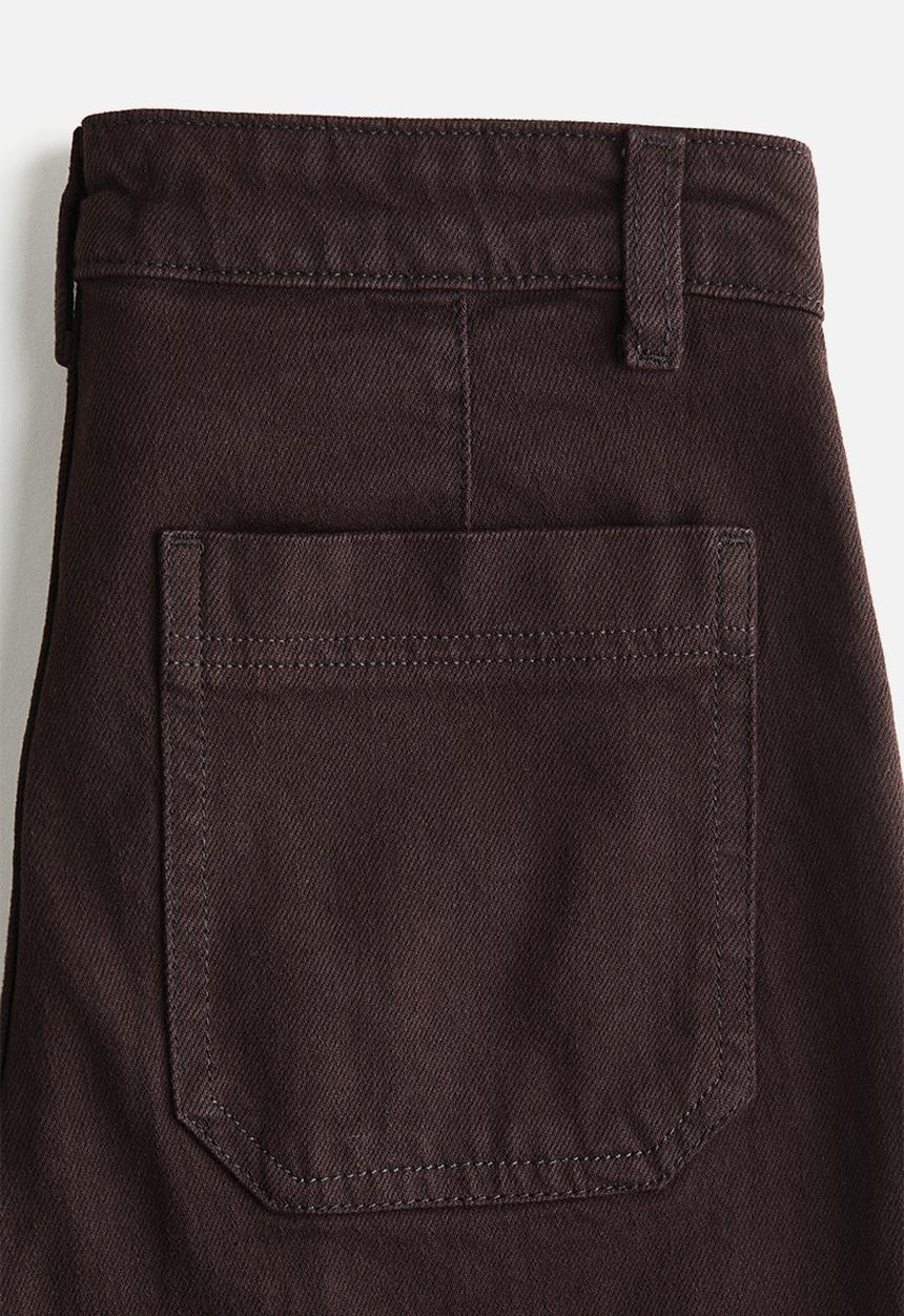 H&M - Wide high jeans - dark brown