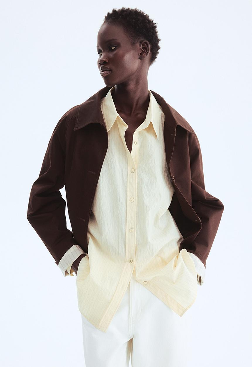 H&M - Twill jacket - dark brown