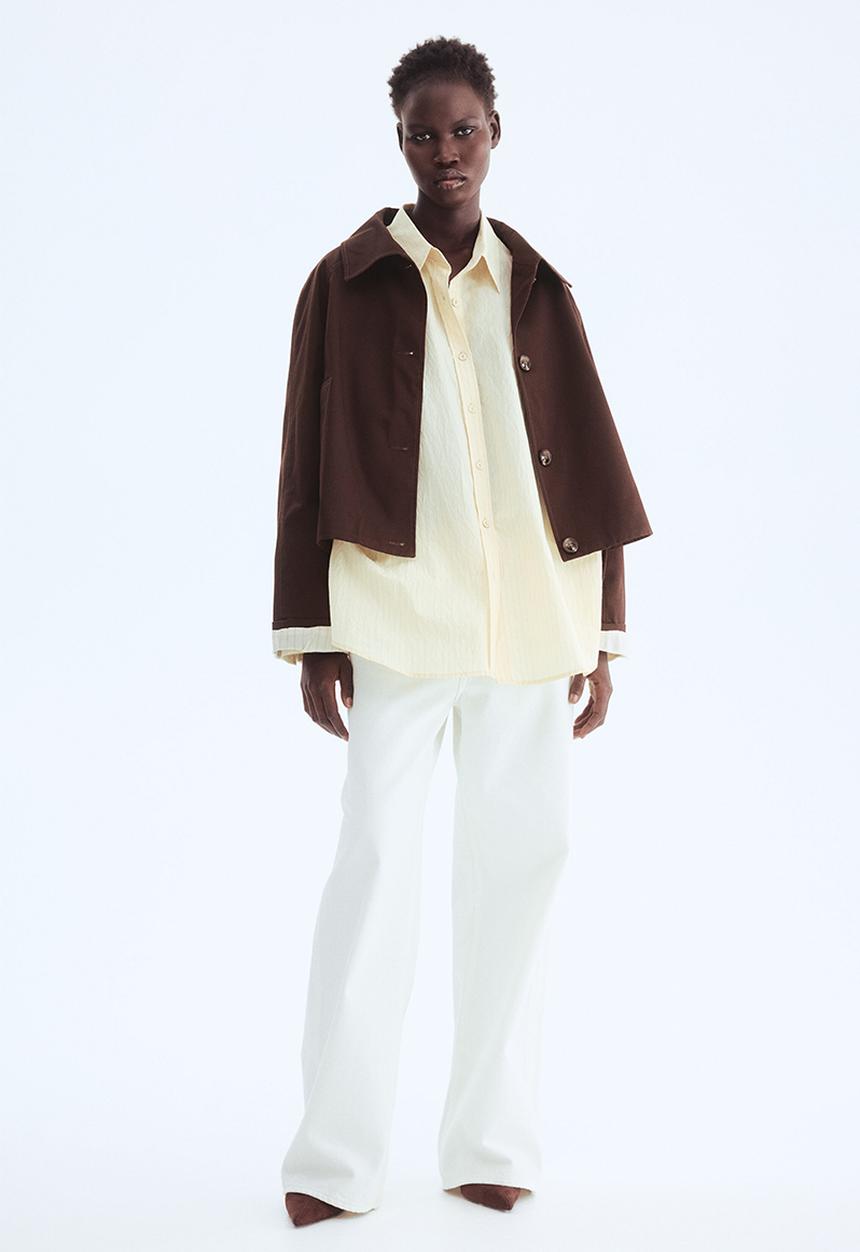 H&M - Twill jacket - dark brown