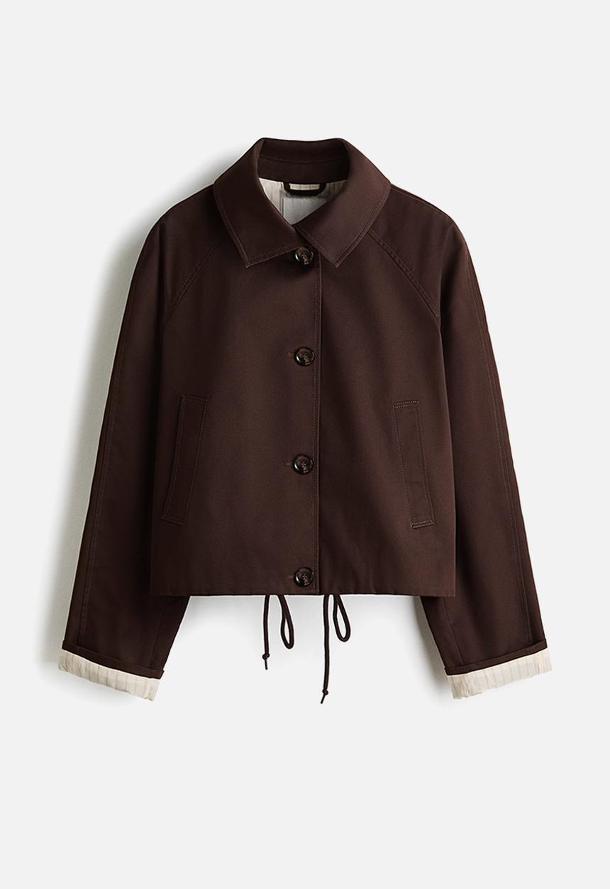 H&M - Twill jacket - dark brown