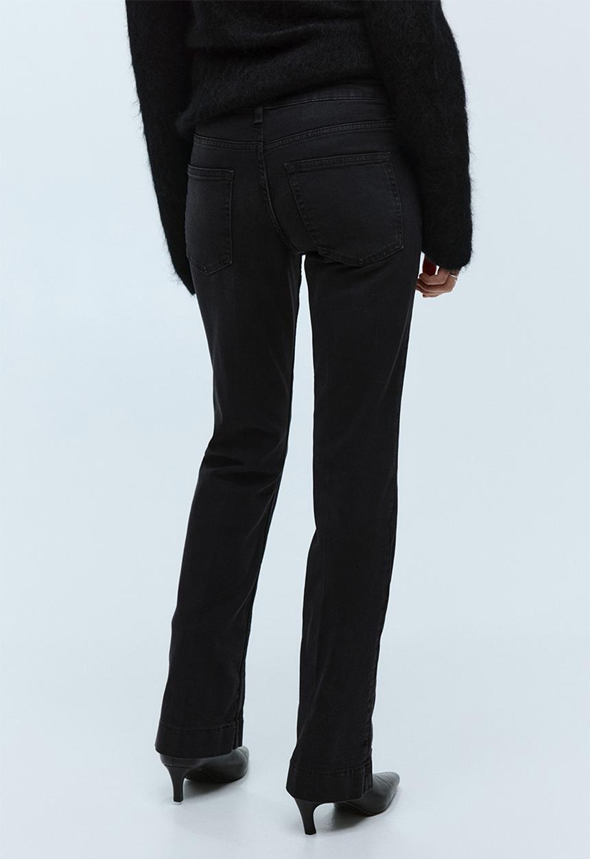 H&M - Bootcut regular jeans - black