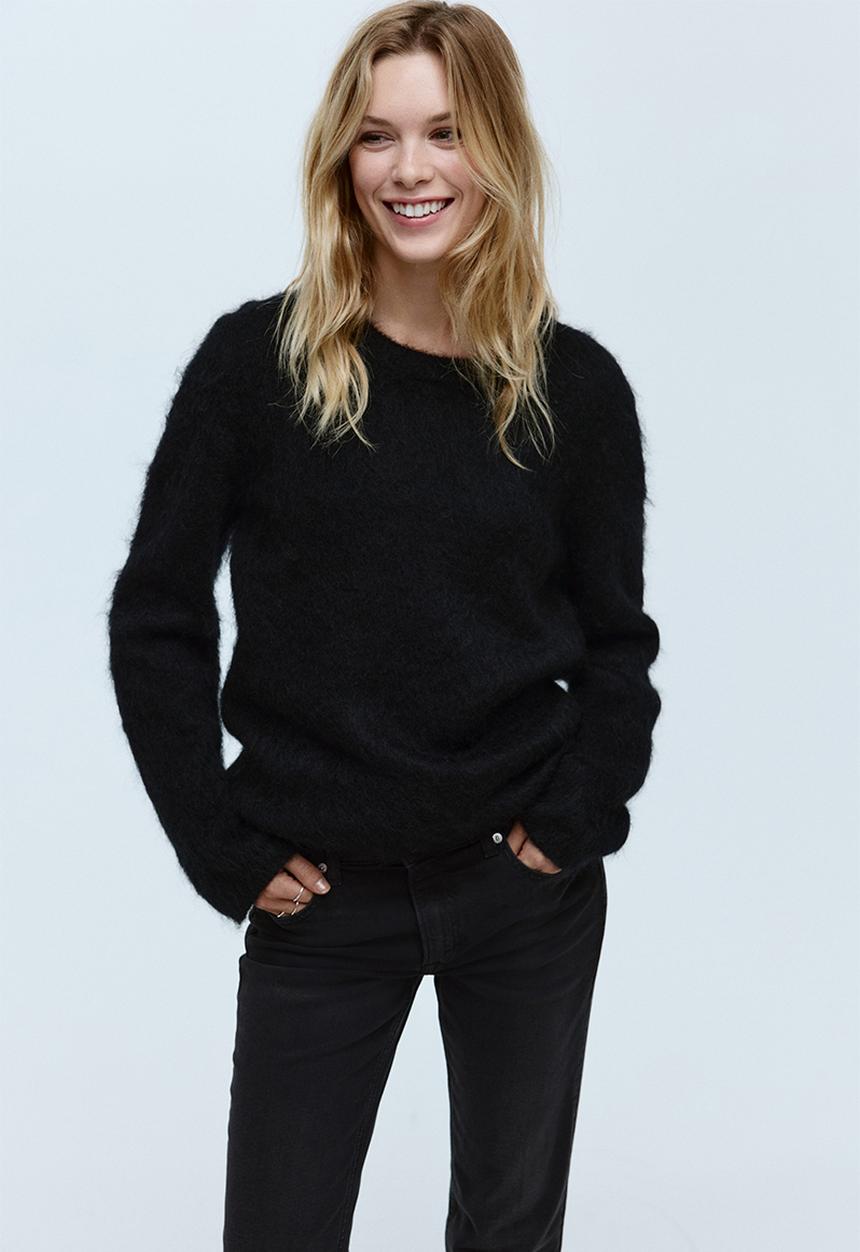 H&M - Bootcut regular jeans - black