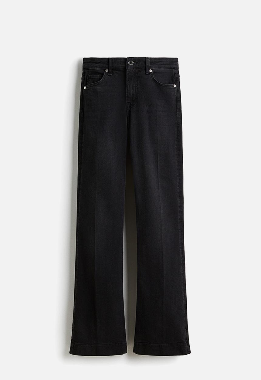 H&M - Bootcut regular jeans - black