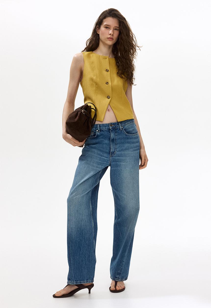 H&M - Waistcoat - yellow