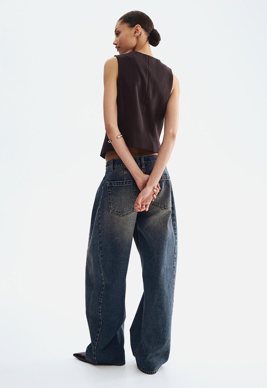 H&M - Waistcoat - dark brown