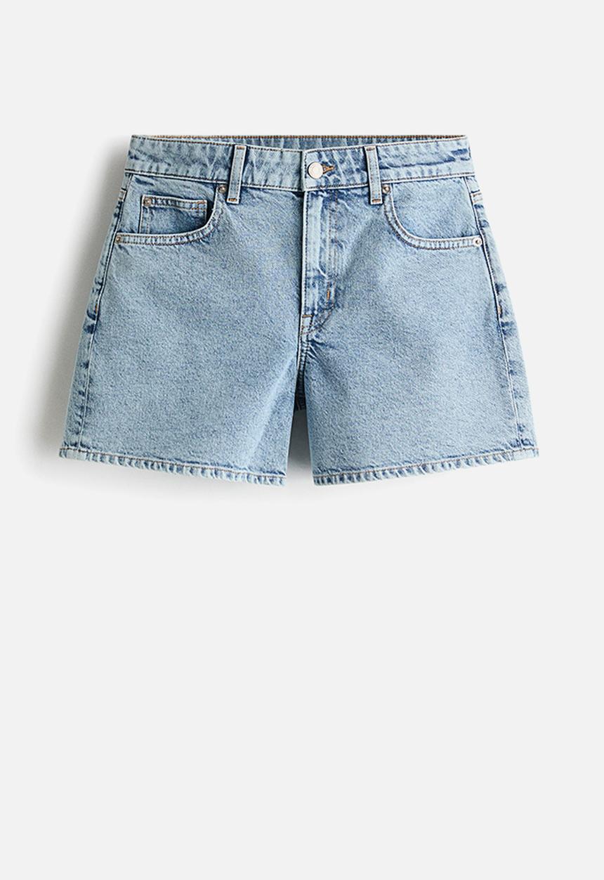 H&M - Denim shorts - light denim blue