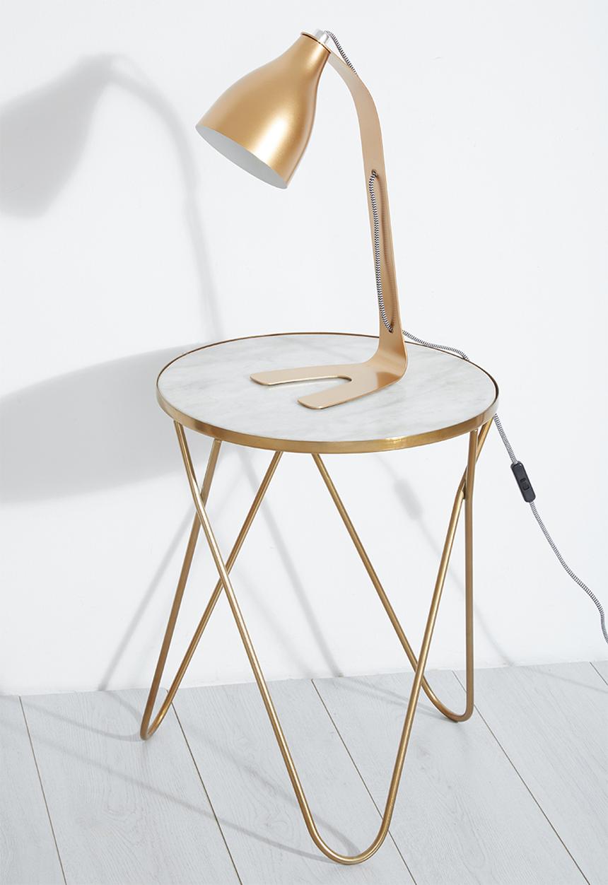 Sixth Floor - Marble copper side table
