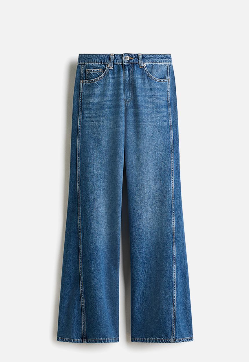 H&M - Flared high waist jeans - denim blue