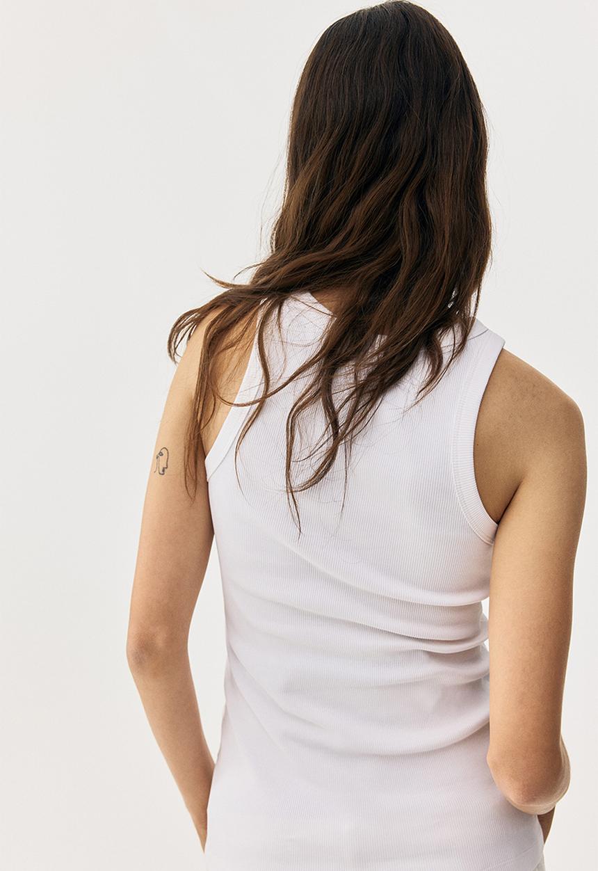 H&M - Mama ribbed vest top - white