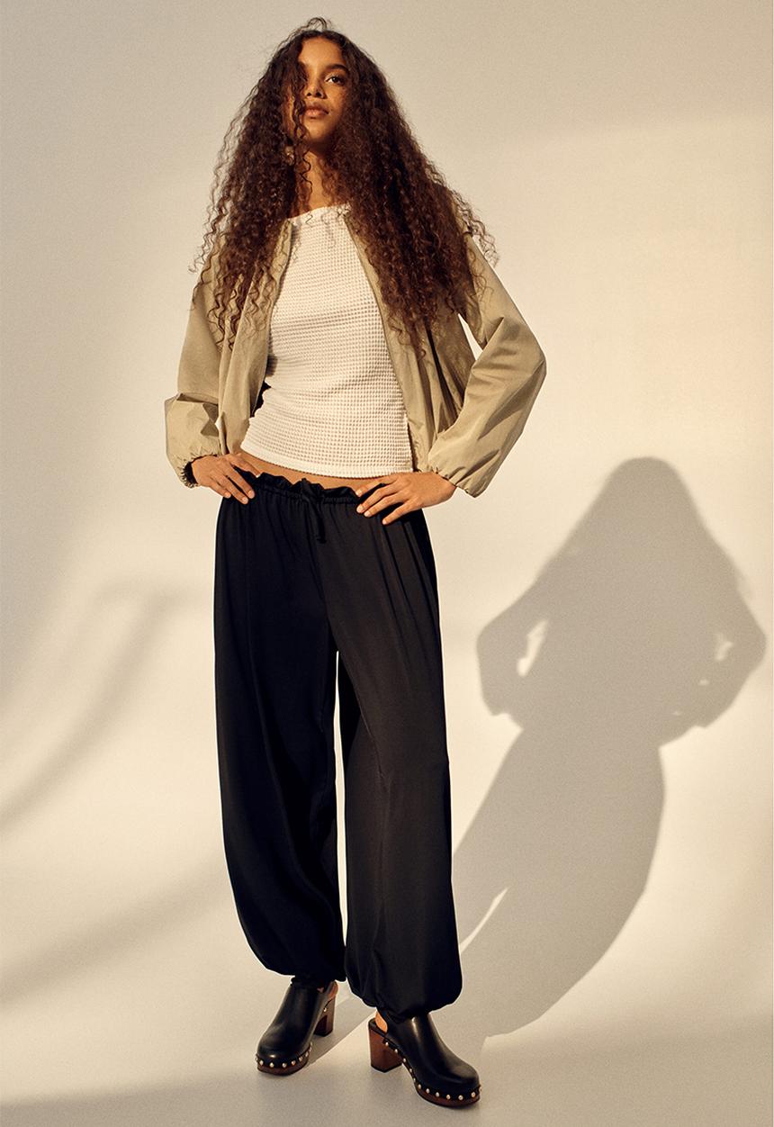 H&M - Jersey balloon trousers - black