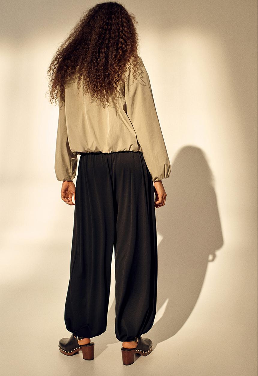 H&M - Jersey balloon trousers - black