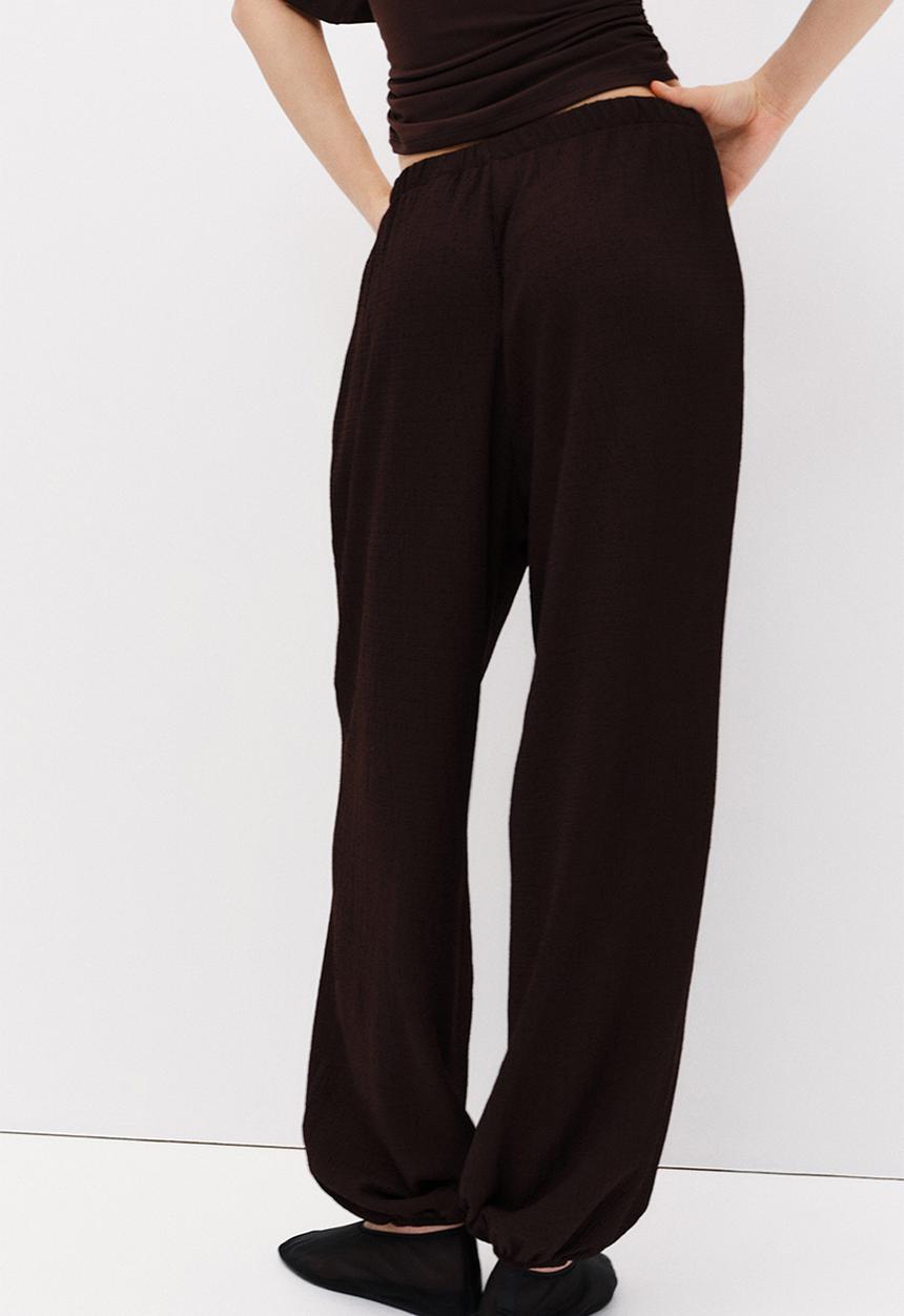 H&M - Balloon trousers - dark brown
